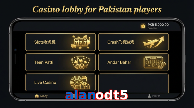 Lobby view of Alanodt5 for Pakistan users
